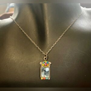 FIREFLY Multicolor Crystal Pendant Necklace - Women's Jewelry